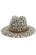 White Leopard Jazz Hat MOQ 3pcs