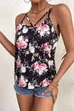 Crisscross Straps Floral Top Unishe Wholesale
