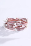 PU Leather Beads Bracelet MOQ 3PCS