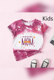 Family Matching Mother's Day MOM Print Short Sleeve Tee Unishe Wholesale