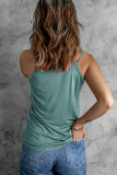 Green Ladder Hollow-out Tank Top