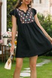Black Loose Mini Dress Unishe Wholesale