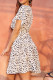 Printing Patckwork Midi Dress Unishe Wholesale