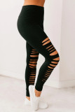 Black Distressed Leggings