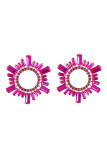 Rhinestone Alloy Earrings MOQ 3pcs