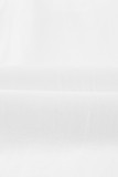 White Billowy Sleeves Pocketed Shirt