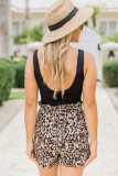 SHE'S STEALING HEARTS ANIMAL PRINT SHORTS