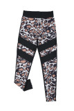 Leopard Patchwork Butt Lifting High Waist Leggings