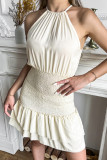 Blank Halter Sleeveless Mini Dress Unishe Wholesale
