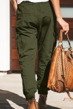 Elastic Waist Drawstring Jogger Pants