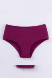 Plain Elastic Waist Brazilian Hipster