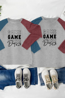 Game Day couple Long Sleeve Top UNISHE Wholesale