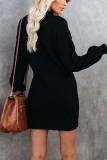 Turtleneck Knitting Sweater Dress