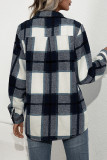 Plaid Button Down Pocketed Shacket Jacket Coats Women UNISHE Wholesale
