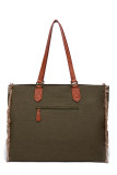 Aztec Cow Print Patchwork Tote Handbag MOQ 3PCS