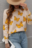 Butterfly Knit Pullover Sweaters