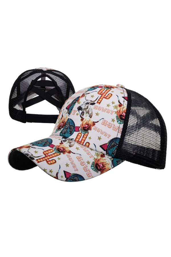 Howdy Western Print Baseball Hat Unishe Wholesale MOQ 3pcs