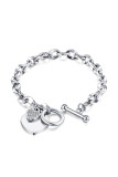 Heart Pattern Stainless Bracelet Unishe Wholesale MOQ 3pcs