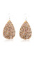 Sequin PU Leather Glitter Earrings MOQ 5PCs