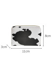 Cow Print Zipper Purse