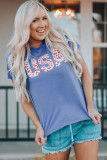 USA Leopard Print T-Shirt