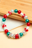 Merry Xmas Crystal and Beads Bracelets MOQ 5pcs