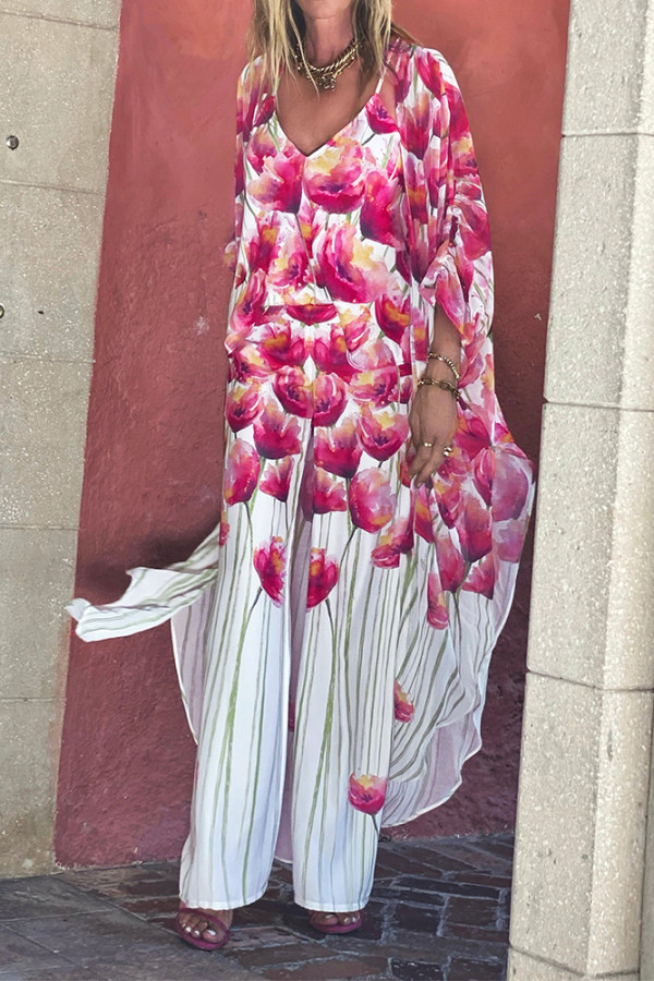 Floral Beach Cover Up Kimono