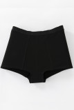 Plain Elastic Waist Boyshorts Boxer