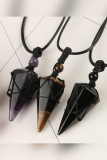 Crystals and Stones Necklace MOQ 3pcs