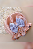 Baby Kids Satin Bow Knot Round Sleep Hat Unishe Wholesale MOQ 5pcs