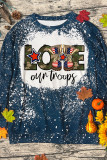 Love Our Troops Print Long Sleeve Top Women UNISHE Wholesale