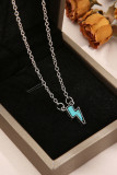 Retro Lightening Turquoise Necklace MOQ 5pcs