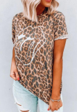 Leopard Tongue Print Top