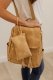 Khaki Tassel Large Capacity Backpack MOQ 3PCS