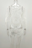 Aztec Knitted Beach Long Sleeve Hollow Out Cover Up Unishe Wholesale
