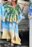 Printing Beach Cover Up Kimono