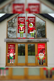 Christmas Home Decor Santa Grinch Hanging Flag MOQ 3PCs