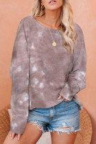 Tie Dye Pullover Long Sleeve Top