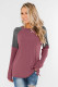 Color Block Raglan Sleeve Top