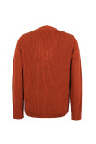 Plain Slope V Neck Pullover Sweaters