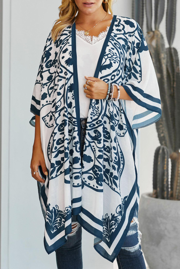 White Tokyo Medallion Kimono