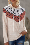 Cheetah Chevron Color Block Hoodie
