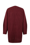 Criss Cross Ribbon Knit Sweater Dress