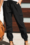 Elastic Waist Drawstring Jogger Pants