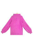 Turtleneck Cable Knitting Sweater