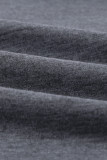 Gray Wash Fleece Pullover Sweatshirt