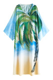 Printing Beach Cover Up Kimono
