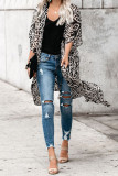 Apricot Printed Duster Kimono
