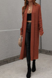 Plain Long Length Open Sweater Cardigans