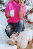 Turtle Neck Color Block Knit Sweaters
